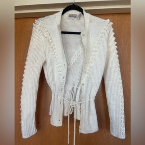 Winter white cardigan